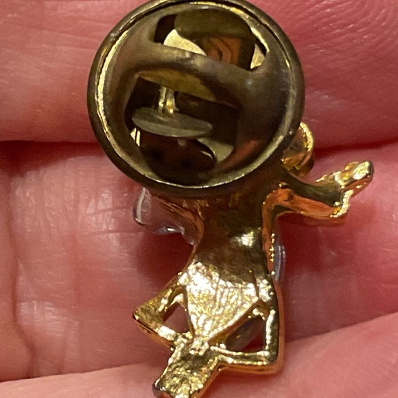 Angel Tac pin crystal and iridescent stone 1” vintage - Picture 2 of 4